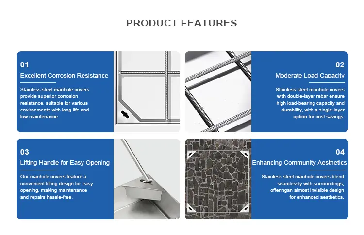 800mm stainless steel manhole cover australia 1-PRODUCT FEATURES 
