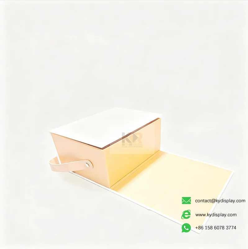 Leather Handle Stone Sample Box for Showrooms 4-Kerrydisplay