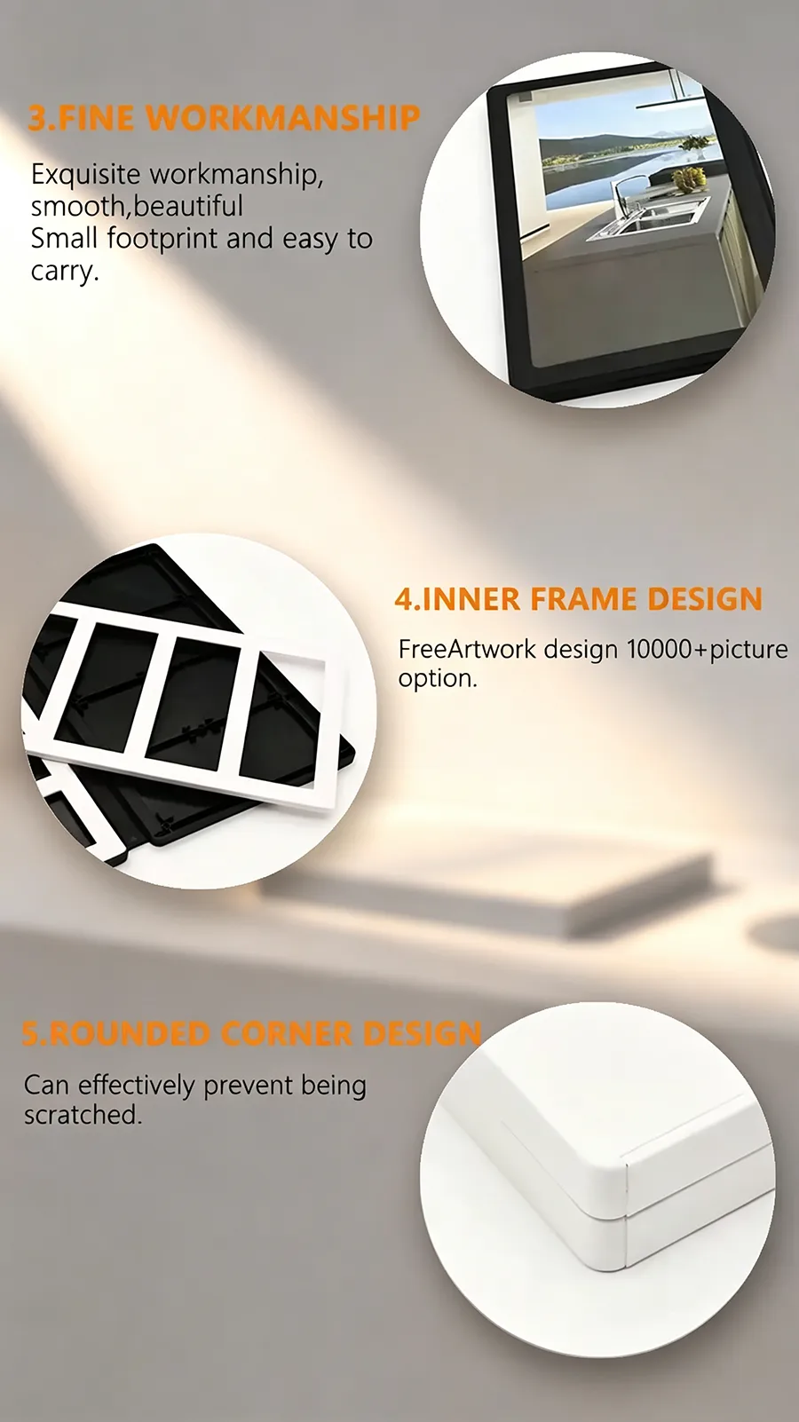 folding stone sample book fine workmanship inner frame rounded corner
