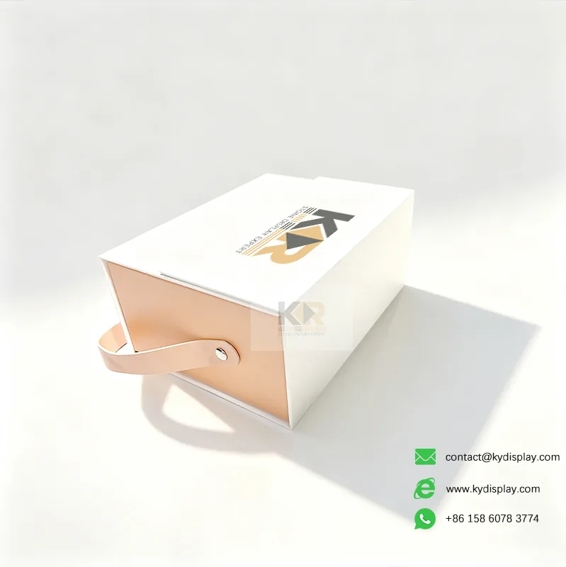 Leather Handle Stone Sample Box for Showrooms 2-Kerrydisplay
