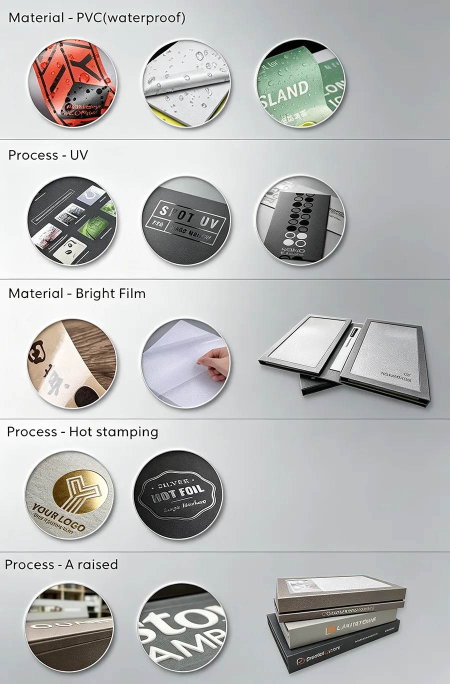 folding stone sample book protective film process
