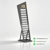 slanted stone display rack black empty Kerry DISPLAY