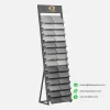 stone sample display rack black with stone samples Kerry DISPLAY