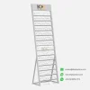 stone sample display rack white empty Kerry DISPLAY