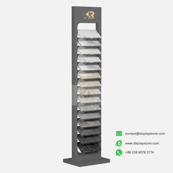 Vertical Stone Display Rack for Showrooms