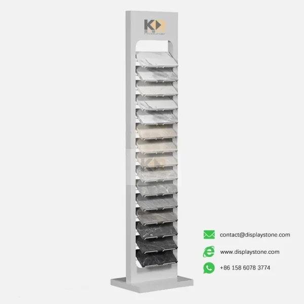 Vertical Stone Display Rack for Showrooms