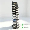 stone tile display rack black samples