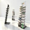 economical stone display rack structure side view