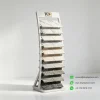 Curved Stone Display Stand For Showrooms White Samples curved stone display stand white samples view