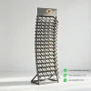 high capacity stone display rack grey empty view