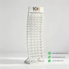 high capacity stone display rack white empty view