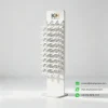 leaning stone display rack white empty view