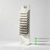 leaning stone display rack white samples view