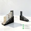 tabletop stone display rack black front view
