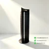 revolving mosaic display rack black empty 2 view
