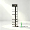 revolving mosaic display rack black empty view